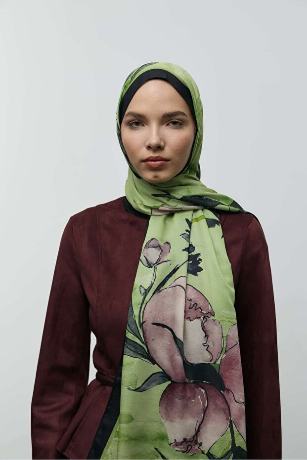 شال قطني بنقشة نيليا - 2