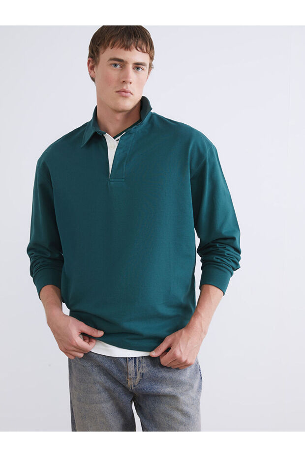 Sparkling Choices from Shining Store Devrik Roba Collar Men's Sweatshirt
