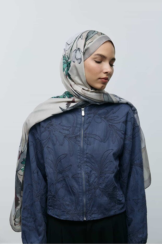 شال قطني بنقشة نيليا - 2