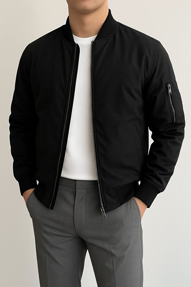 Erkek Bomber Ceket - 1