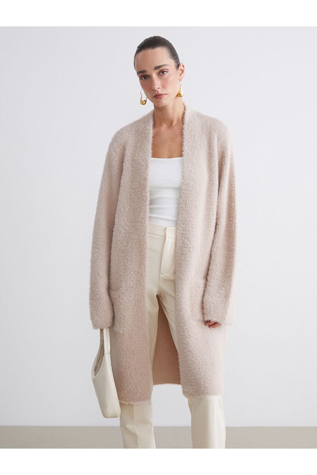 Ozmarka New Season Shawl Collar Women's Knitwear Cardigan