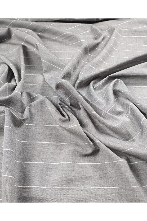 Gray Glitter Viscose Voile (Width 145 cm X Length 270 cm)