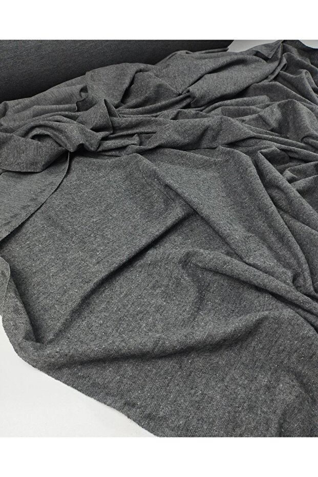 قماش قطني ممشط رمادي اللون عرض: 160 - 2