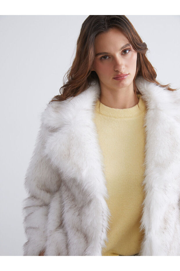 Cey New Season Jacket Collar Women's Fur Coat