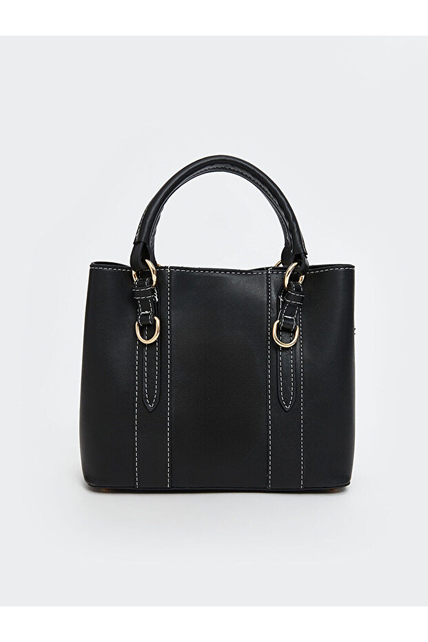 Leather Look Women's Shoulder Bag with Strap