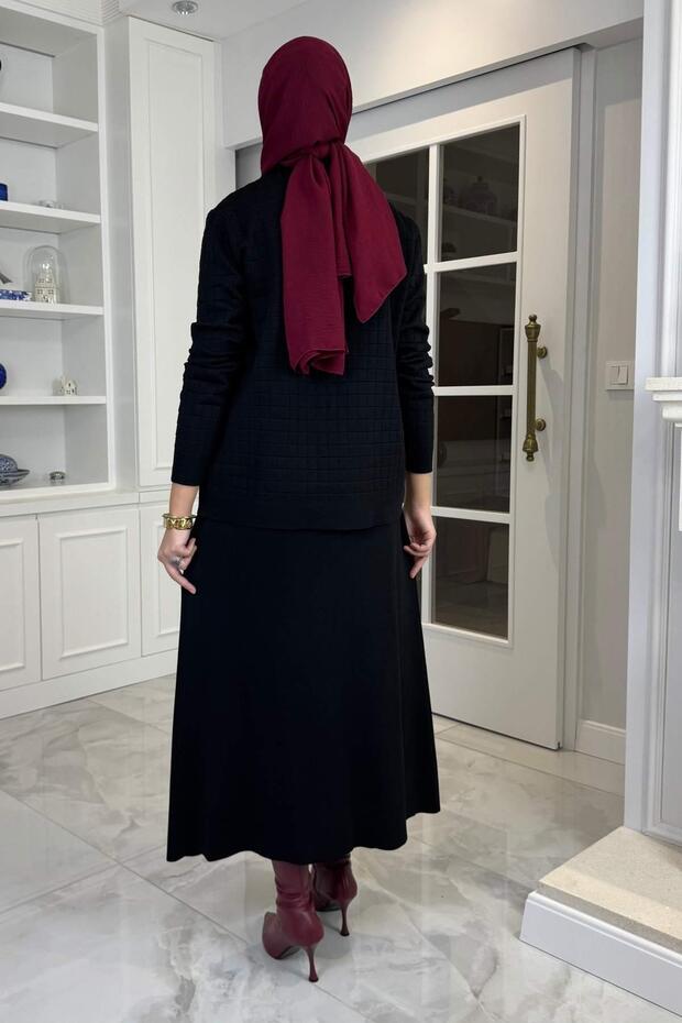 Σετ Πλεκτά Είδη Παραλίας Μαύρο - 5