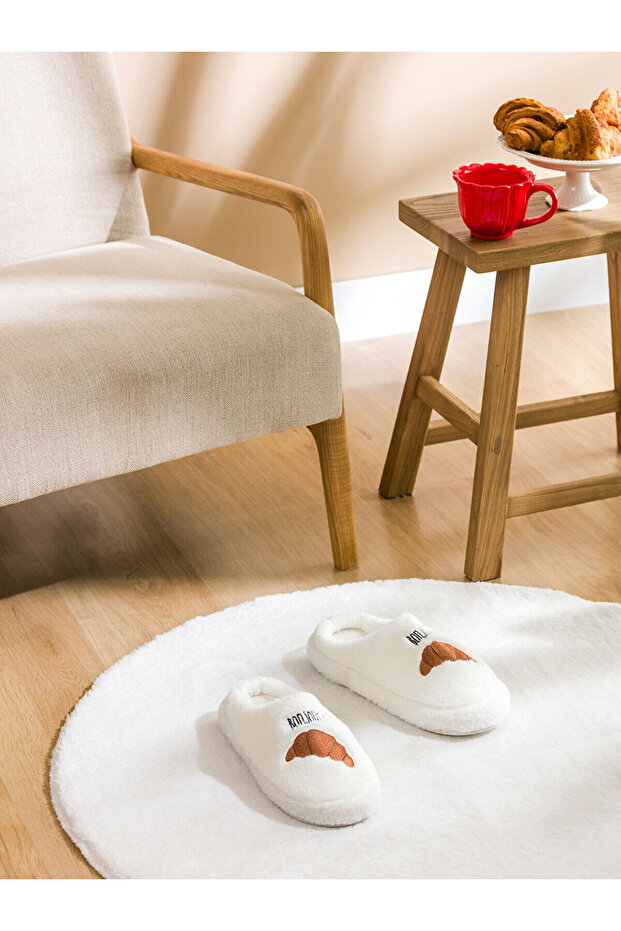 Alita City Lcw Steps White Women's House Slippers with a Difference