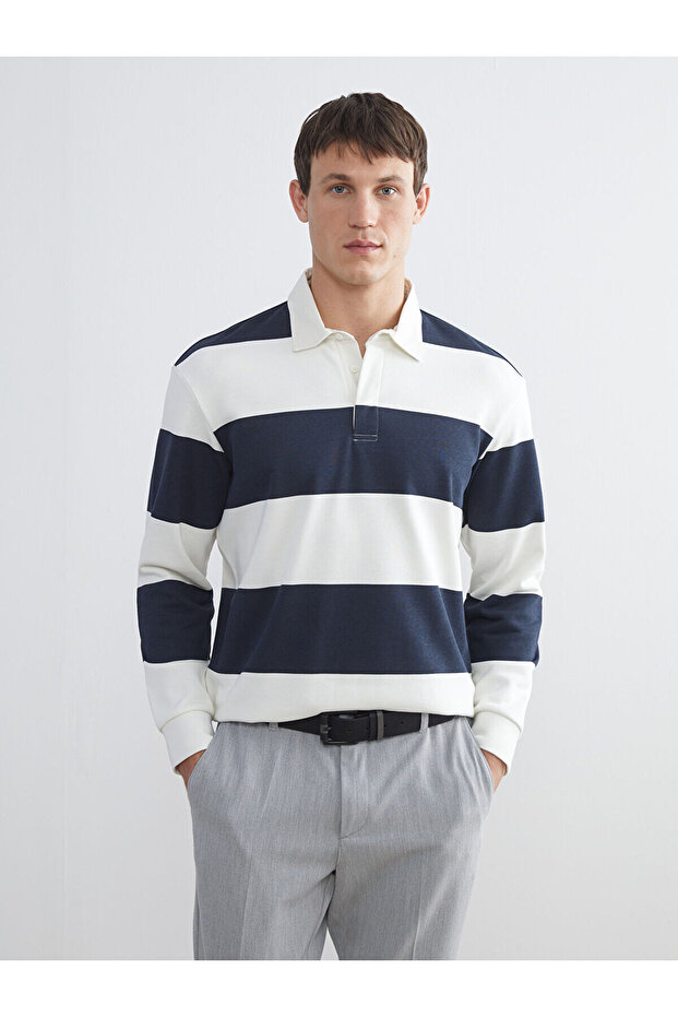 Polo Neck Men's Sweatshirt