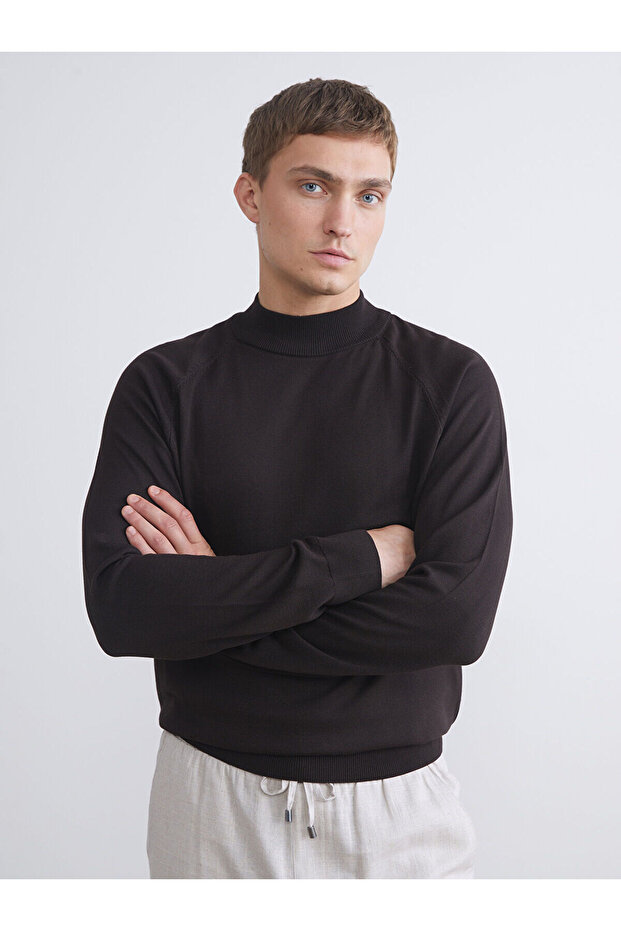 Vizyon New Season Half Turtleneck Long Sleeve Men's Knitwear Sweater