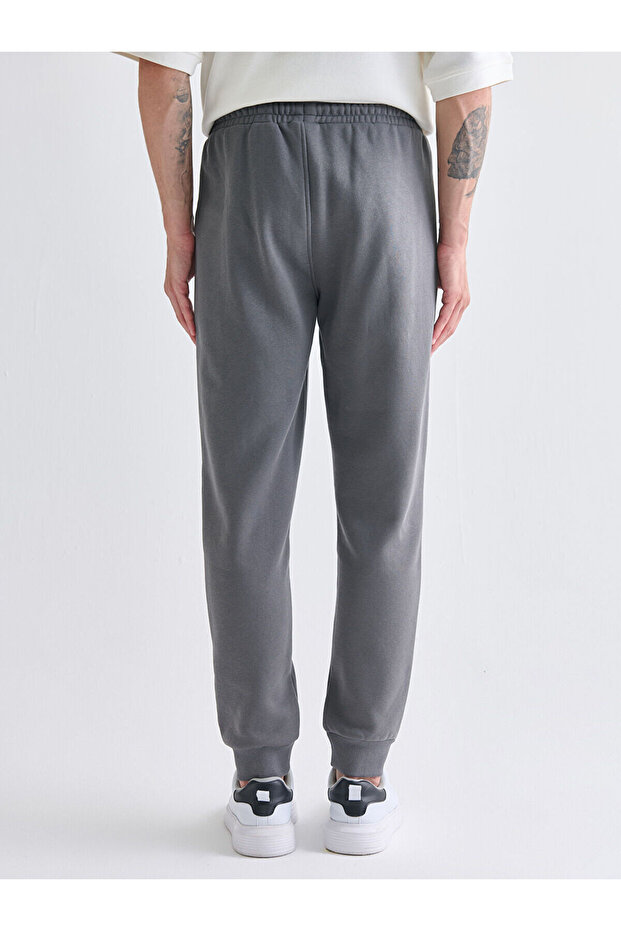 Slim Fit Erkek Kalın Jogger Eşofman Altı - 4