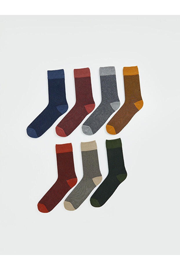 Striped Men's Socks 7 Pack