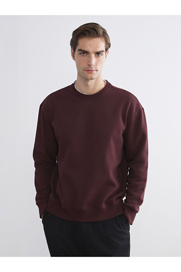 Plus New Season Crew Neck Long Sleeve Men's Thick Sweatshirt