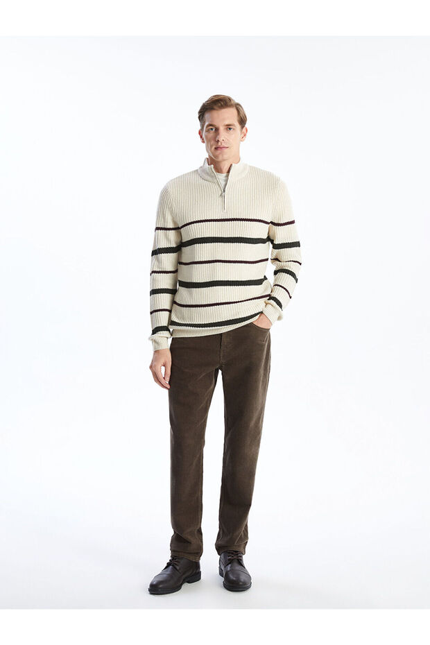 Standard Fit Velvet Men's Chino Trousers