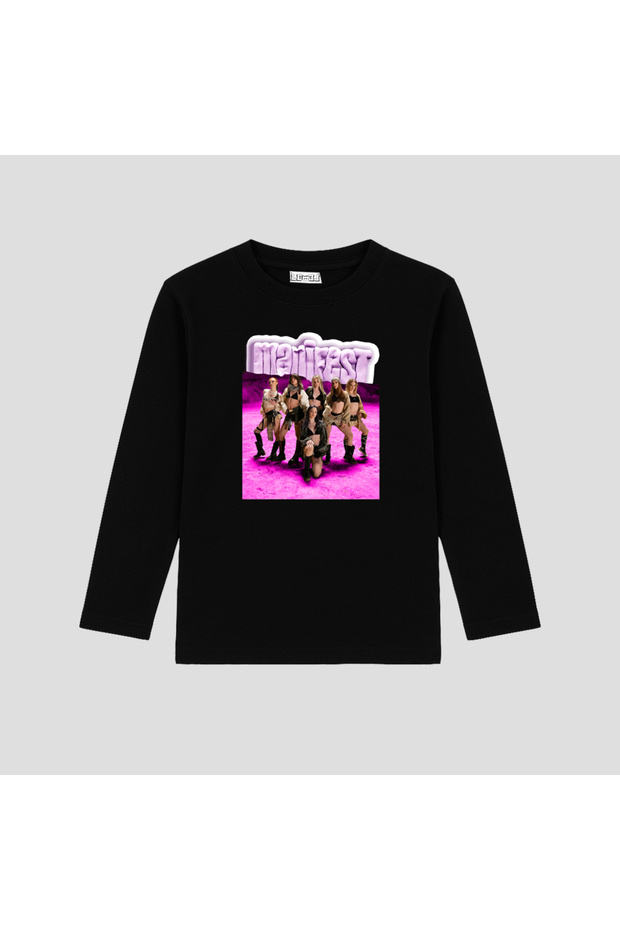 Manifest Music Group (Lbl600 S) Printed Long Sleeve T-Shirt (4-13 Years)