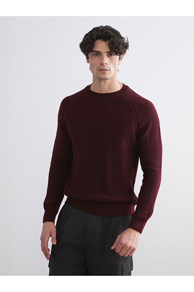Crew Neck Men's Knitwear Sweater