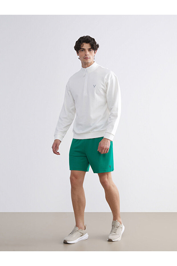 Xside Active Green Comfortable Fit Men's Sports Shorts