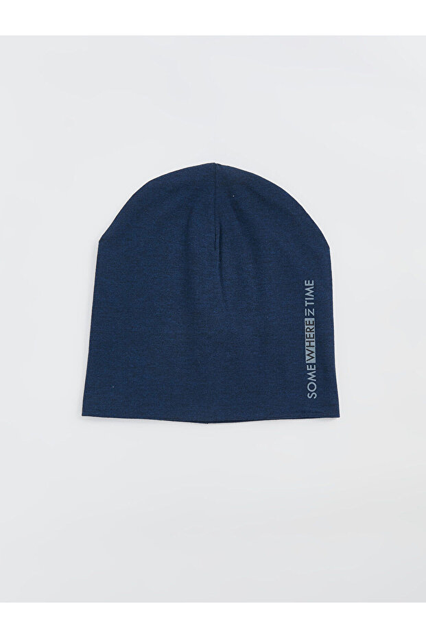 Text Printed Men's Beret