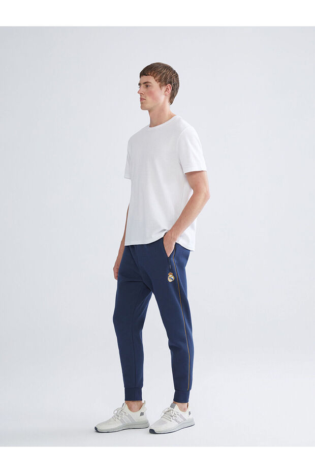 Slim Fit Real Madrid Baskılı Erkek Jogger Eşofman Altı - 1