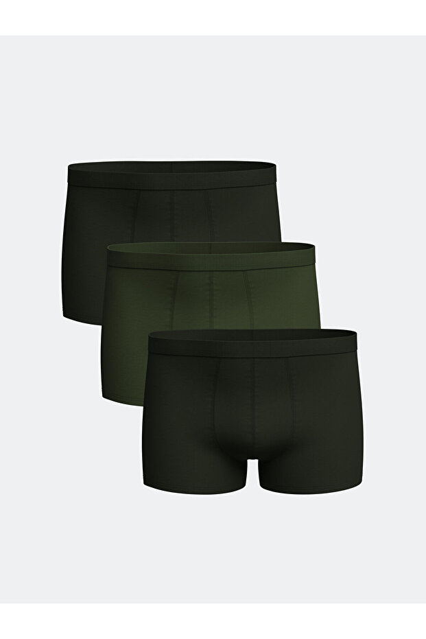 Standard Mold Cotton Flexible Men's Boxers 3-Piece