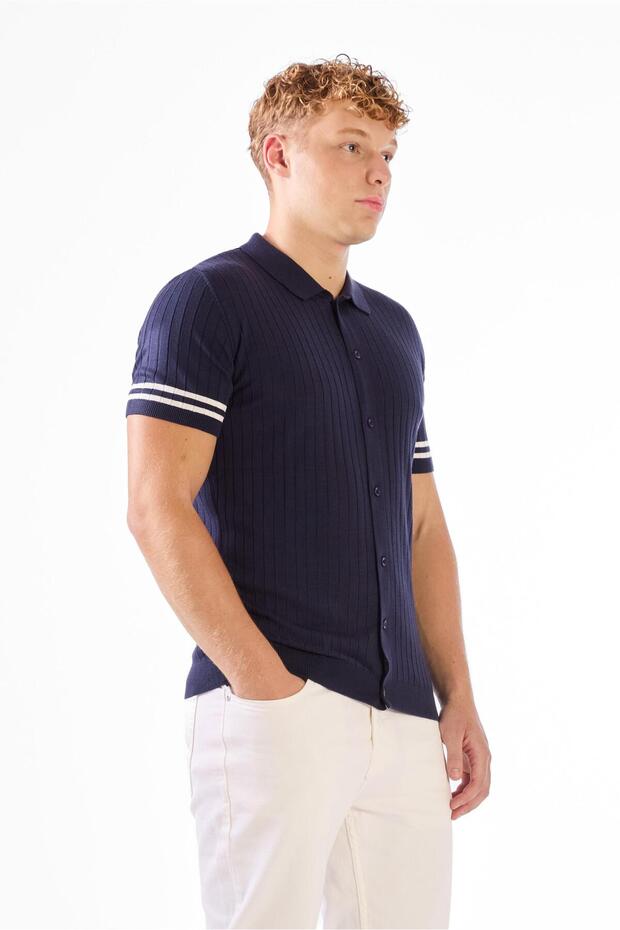 FİTİLLİ POLO TRİKO TSHİRT - 2