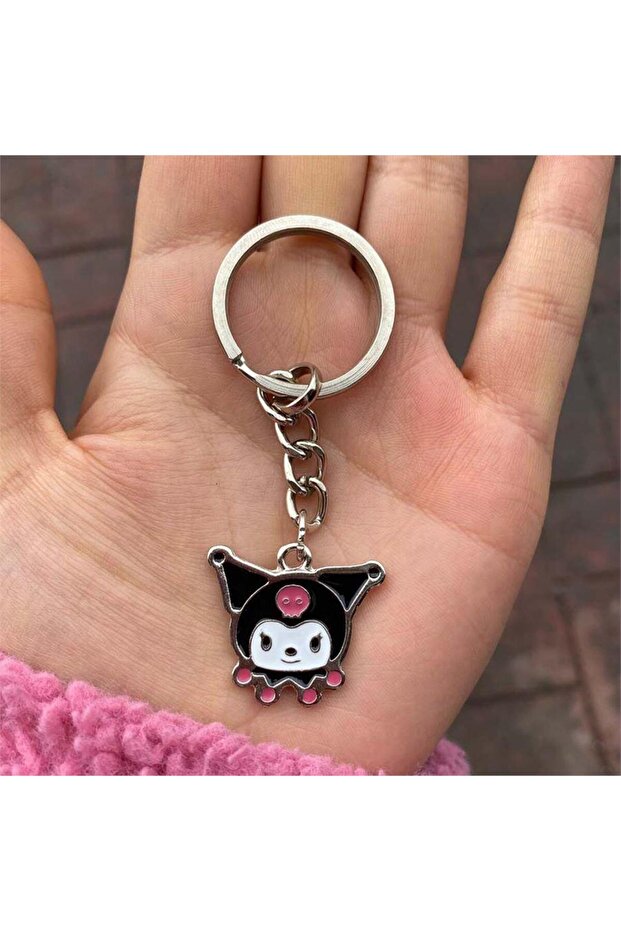 Anime Harajuku Face Of Kuromi Keychain
