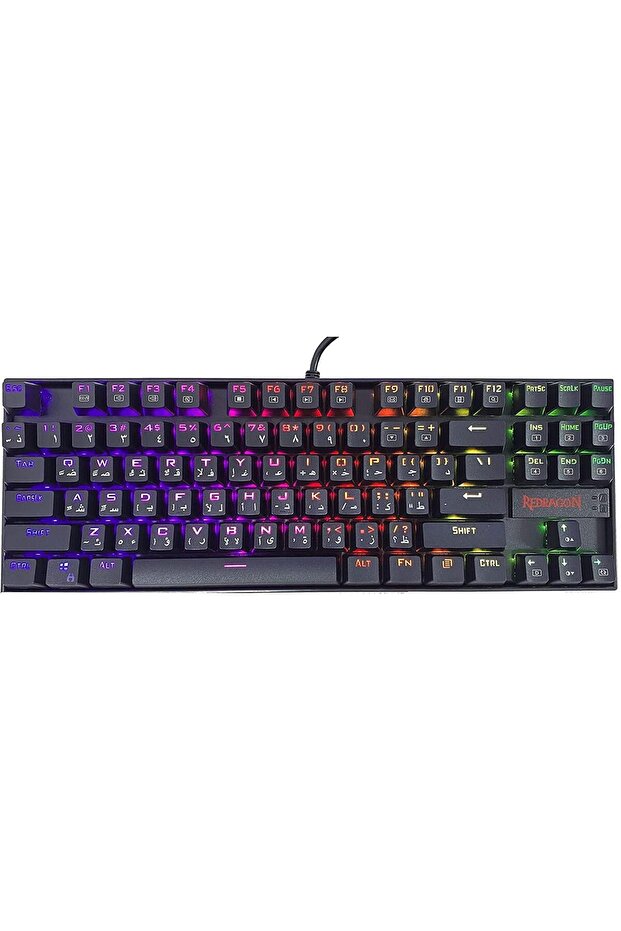 KUMARA K552-RGB Arabic & English Tenkeyless Compact Mechanical Gaming Keyboard with Tactile