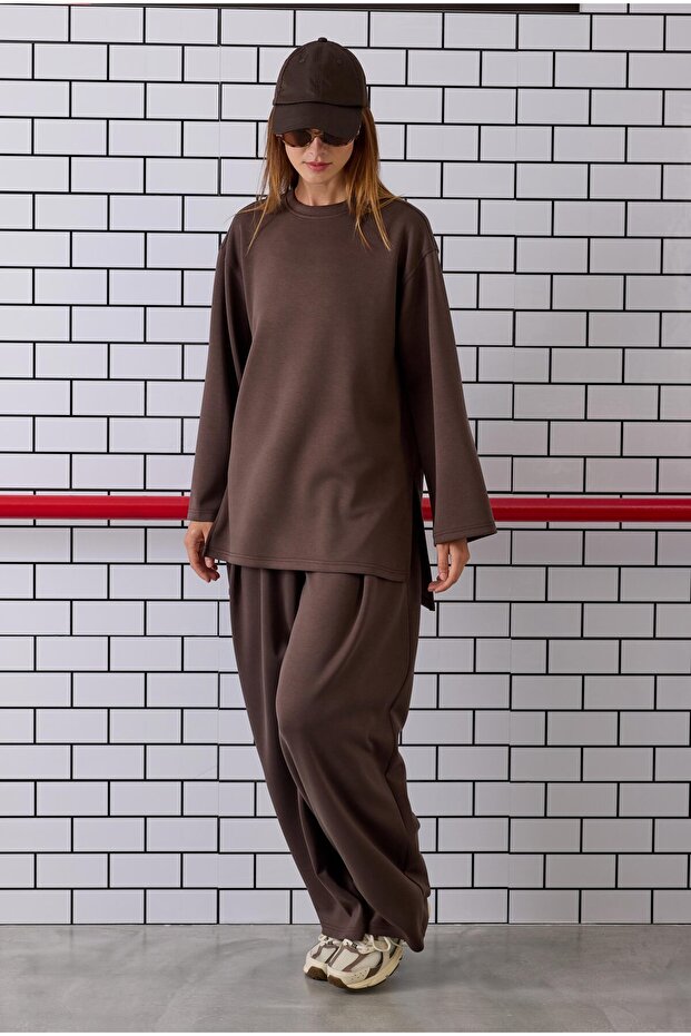 Modal Basic Sweat Acı Kahve - 3