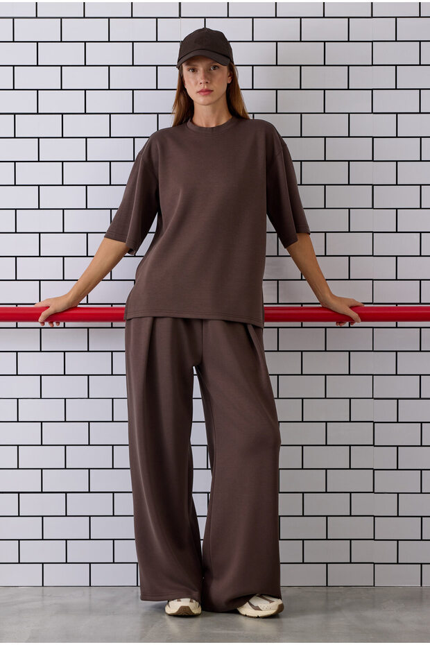 Modal Basic Tişört Acı Kahve - 4