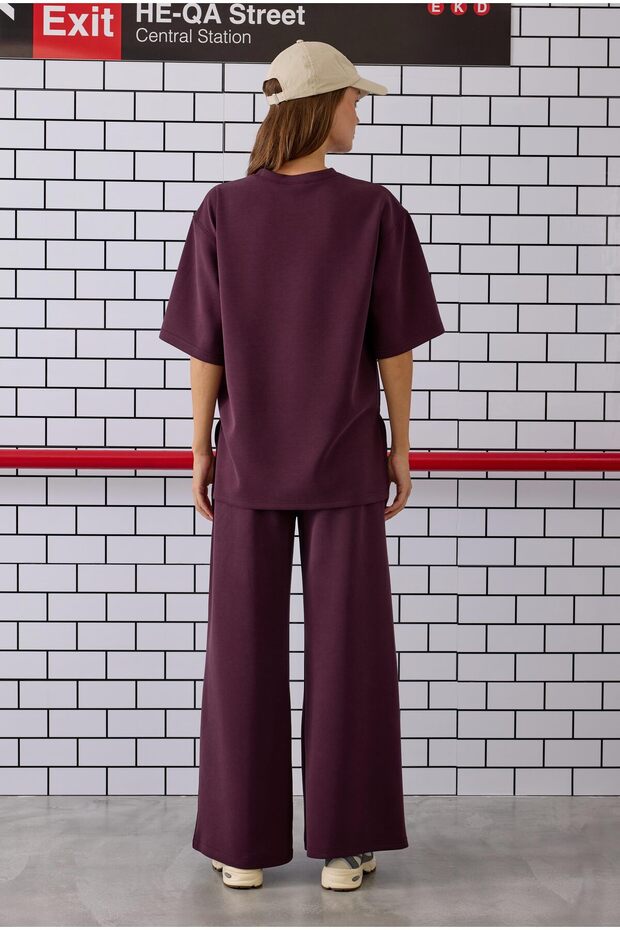 Modal Basic Tişört Bordo - 3