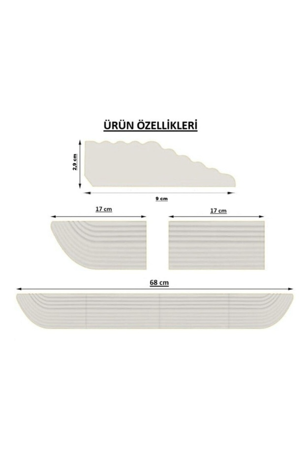 2,9 cm Yükseklikte ((BEYAZ)) TÜM ROBOT SÜPÜRGE, TEKERLEKLİ SANDALYE 'ler için KAPI EŞİK RAMPASI - 2