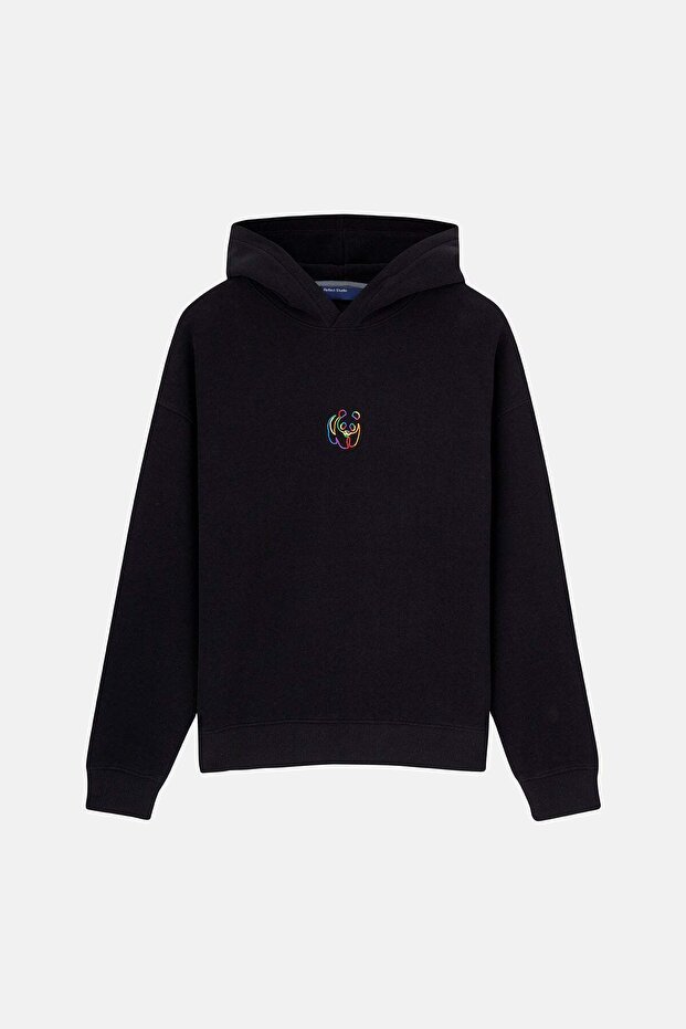 Panda SuperSoft Hoodie - Siyah - 1