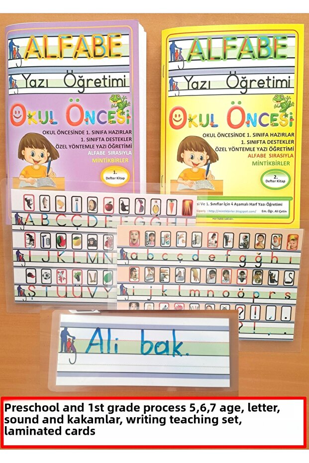 Preschool 1St Reading and Writing Teaching in the Classroom Activity Activity Preparation Notebook Book Writing 1 Full Set - 6