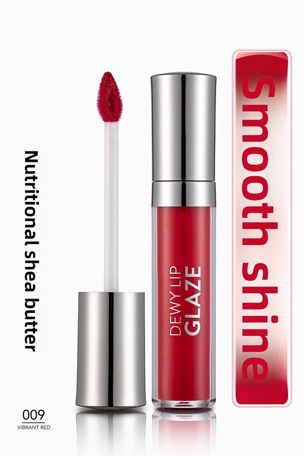 Nourishing Lip Gloss (Red) - Dewy Lip Glaze - 009 Vibrant Red - 8690604618712