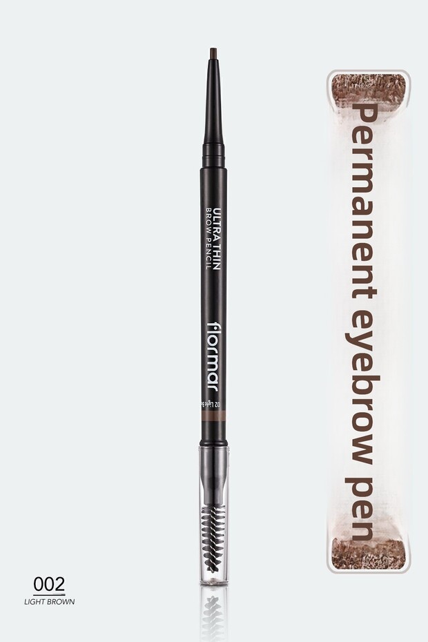 Thestorex Eyebrow Pencil & Brush - Ultra Thin Brow Pencil - 002 Light Brown - 8690604572113 Gextr