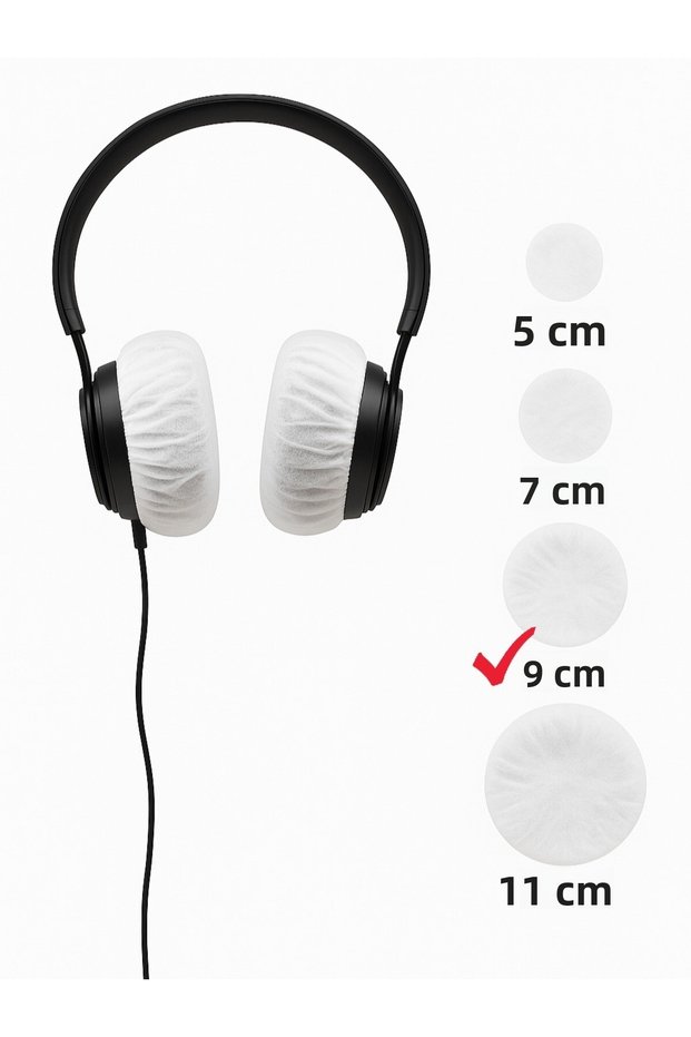 Ltd Edt. Disposable Earphone Cover, Earphone Case, Shoe Covers (Pack of 50) 9 cm (L) White, 50 Gsm