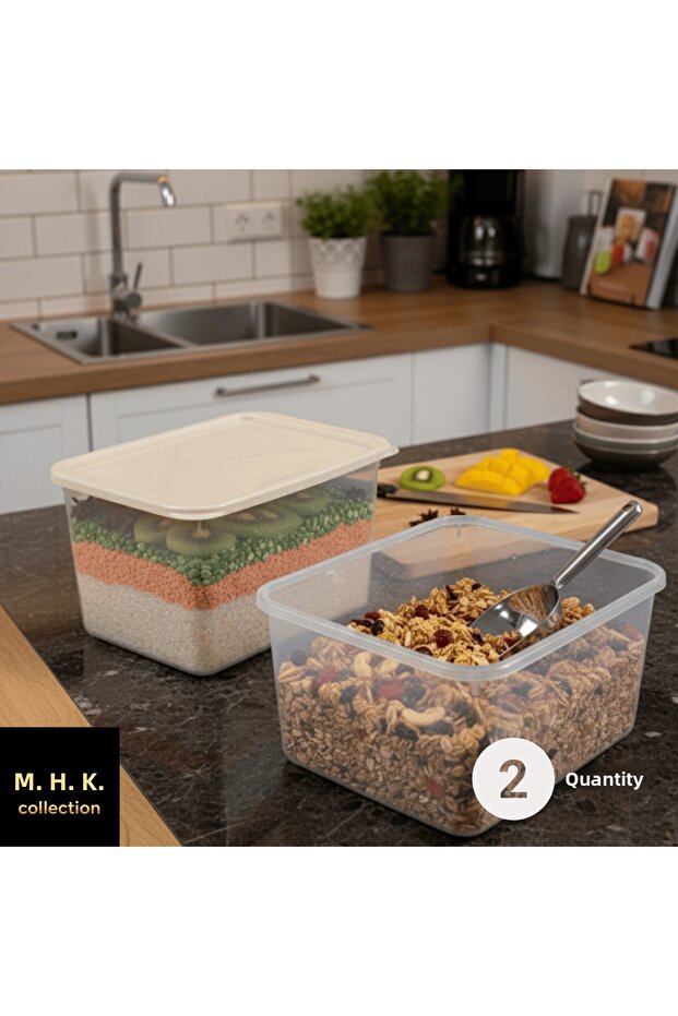 2 صندوق تخزين كبير الحجم مع غطاء - 3