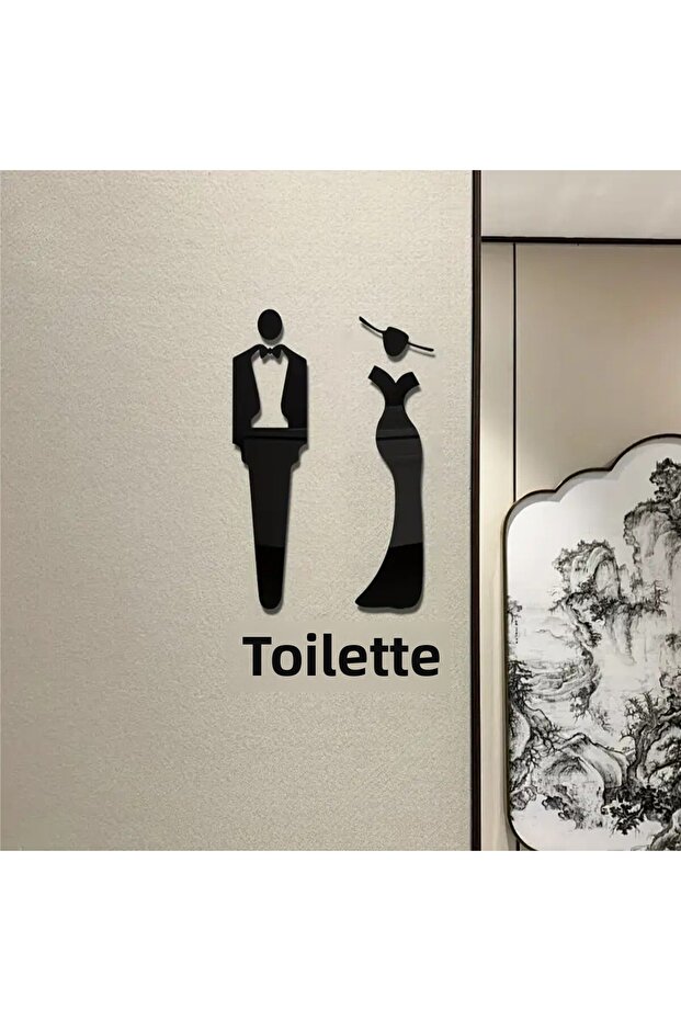 ΜΕΤΑΛΛΙΚΟ ΣΕΤ ΤΥΠΟΥ WC ΚΑΙ ΣΤΟΥΡΟΥΣ ΠΟΡΤΑΣ (3 ΤΕΜΑΧΙΑ) ΠΙΝΑΚΑΣ ΟΔΗΓΟΥ ΠΟΡΤΑΣ ΚΑΙ ΤΟΙΧΟΥ 20 x 7 - 2