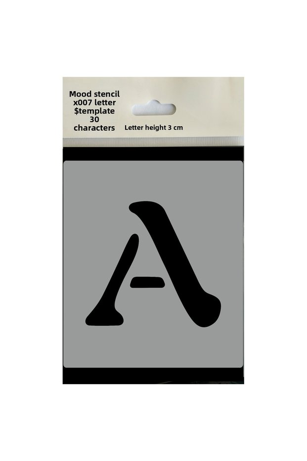 Stencil Letter Painting Template X007 Letter Height 3 cm