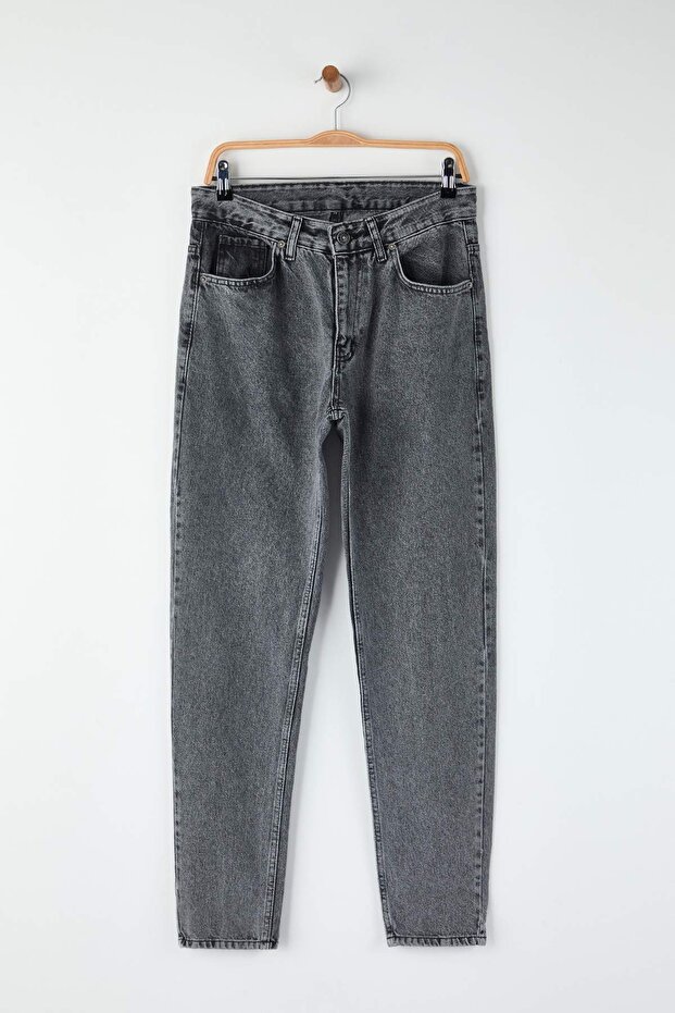 Gri Essential Fit Jeans Kot Pantolon TMNAW23JE00104 - 5