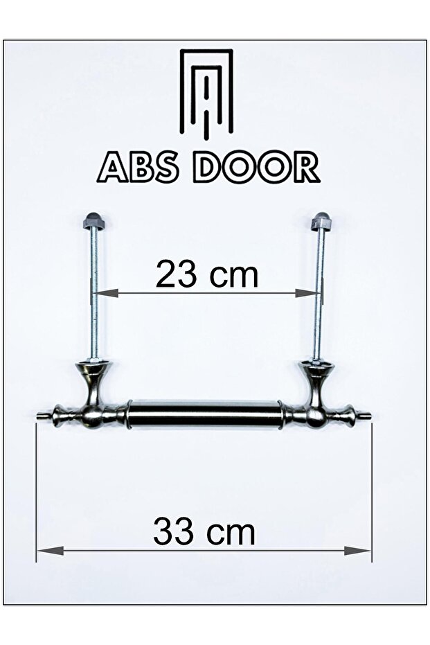 ÇELİK KAPI ÇEKME KOLU KLASİK MODEL 33 CM - 2