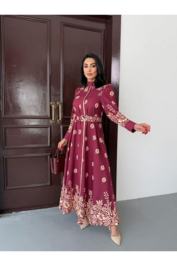 Atlas Fabric Dress (Belt Included)