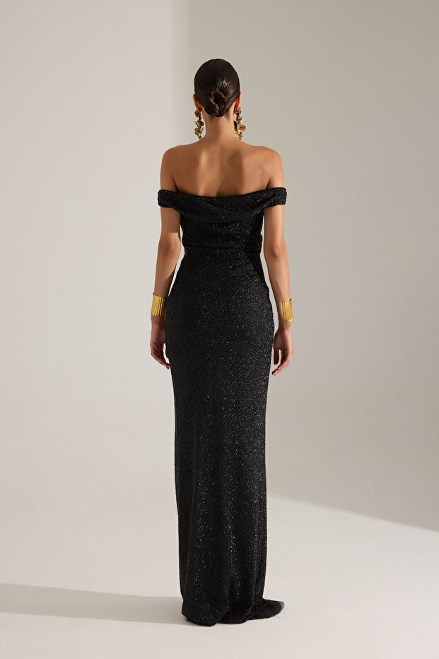 IVONA SİYAH ELBİSE - 5