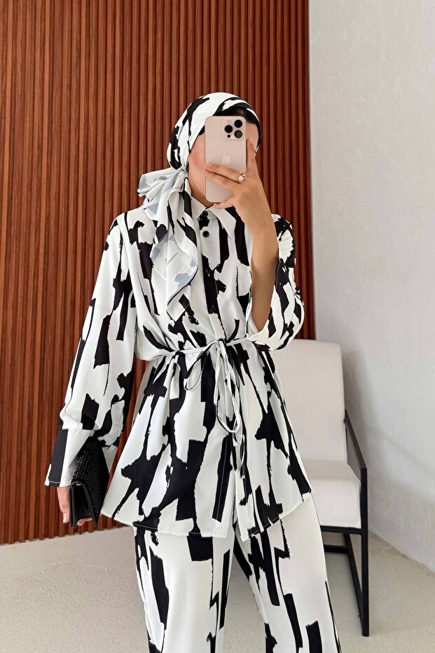 Patterned Set with Scarf 32-3597 - 5