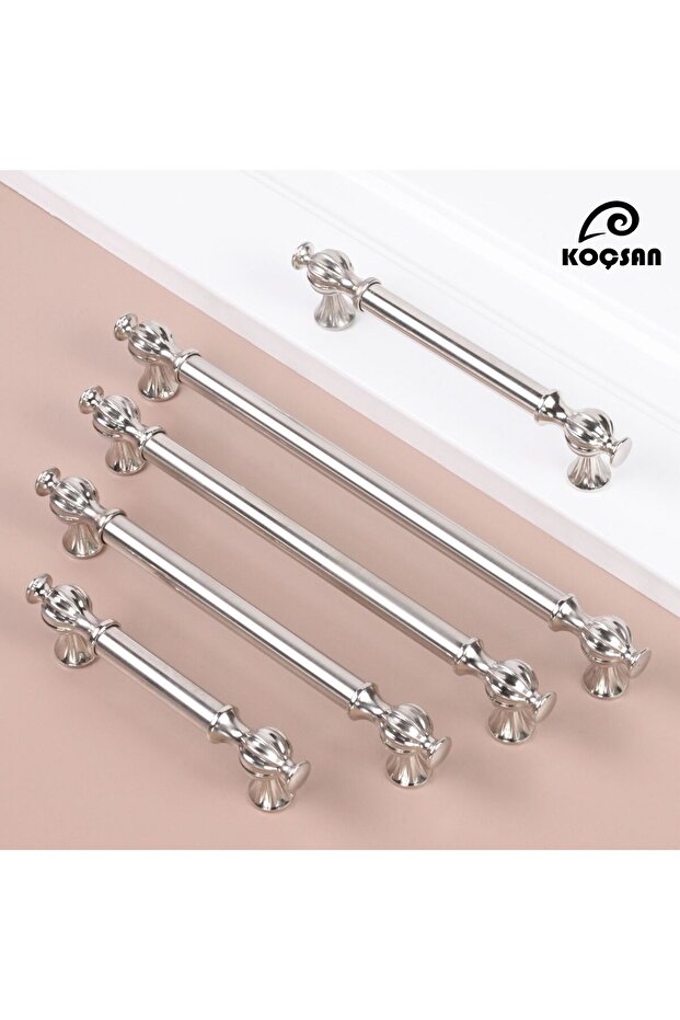 Ebrar Inox 128 mm Handle Luxury Country Kitchen Furniture Cabinet Drawer Handle