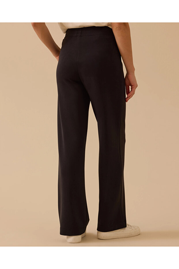 Elastik Bel Bol Paça Pantolon - 3