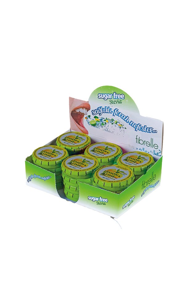 Set of 24 Lemon Stevia Sugar Free Candy