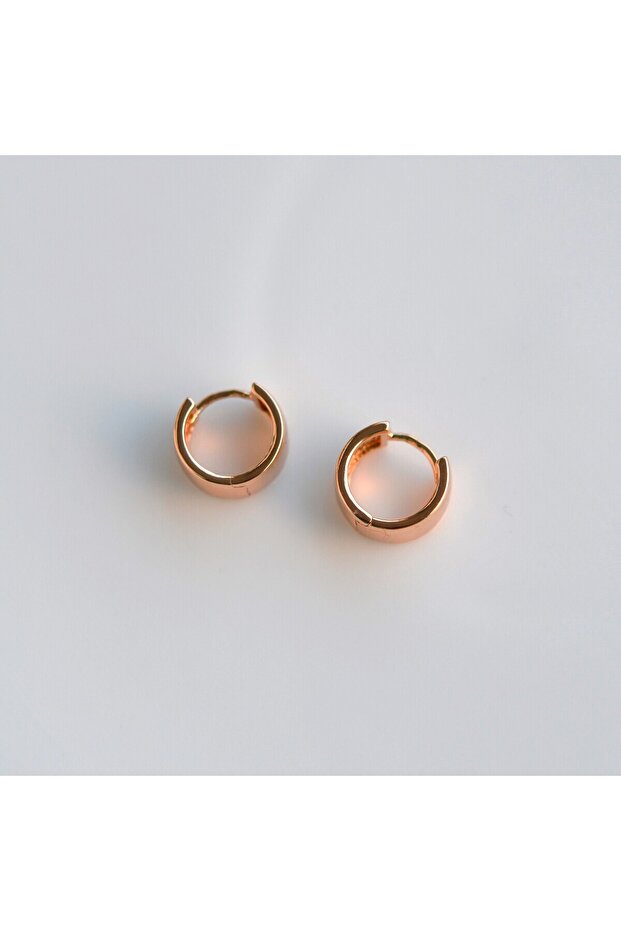 Geniş Bombeli Halka Küpe - 4