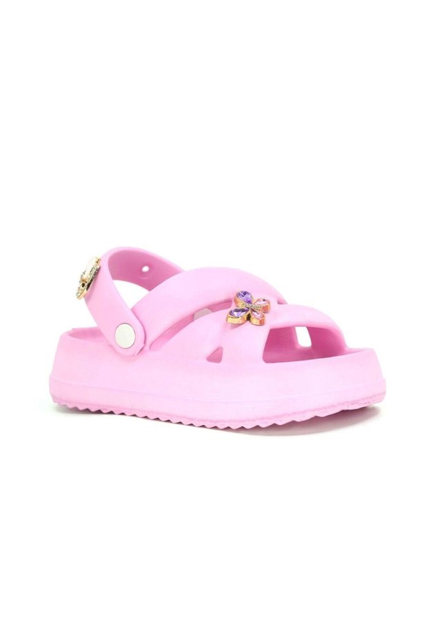 Girls' Sandals Pool Beach Vacation Casual Summer Comfortable Non-Slip Sole Butterfly Detailed Slippers