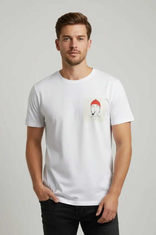 Regular Ned tricou - Alb - 1