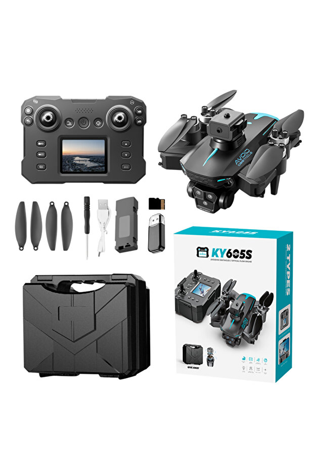 DKH KSeries Drones For Youth and Adults with Double Camera, Screen on Remote High Resolution KY605